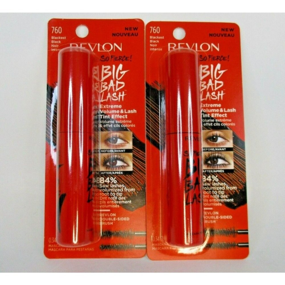 2 Revlon So Fierce! Big Bad Lash mascara in Blackest Black